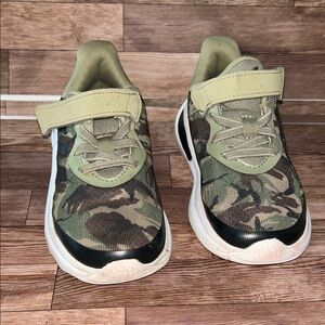 adidas Kids Green Camouflage Sneakers #S1006BLK